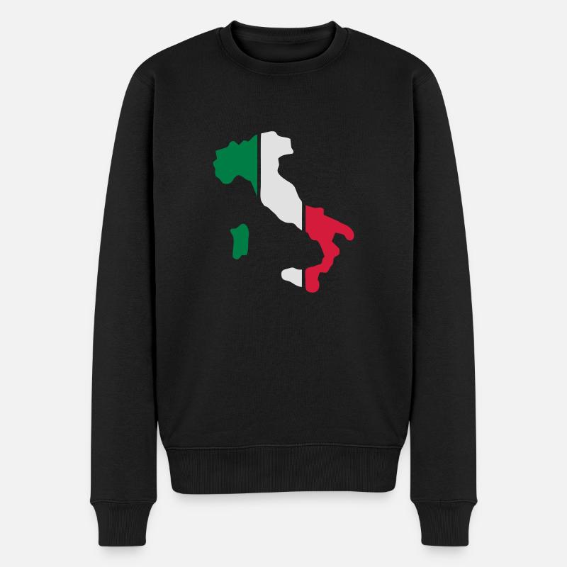 italia vektor - Männer Premium Bio Pullover - Schwarz