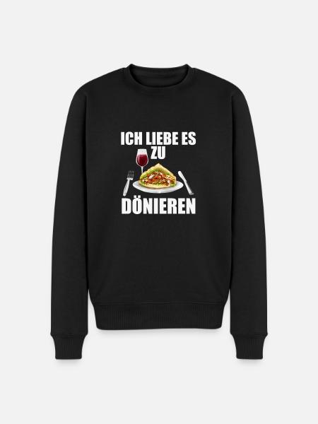 Dönieren - Männer Premium Bio Pullover - Schwarz