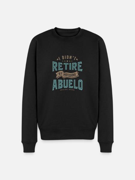 Professional Abuelo - Men's Premium Organic Jumper - black