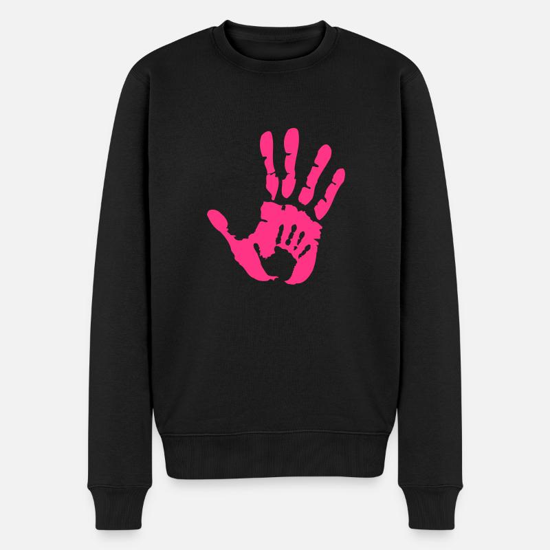 Baby Hand in Hand - Pull Premium bio Homme - noir