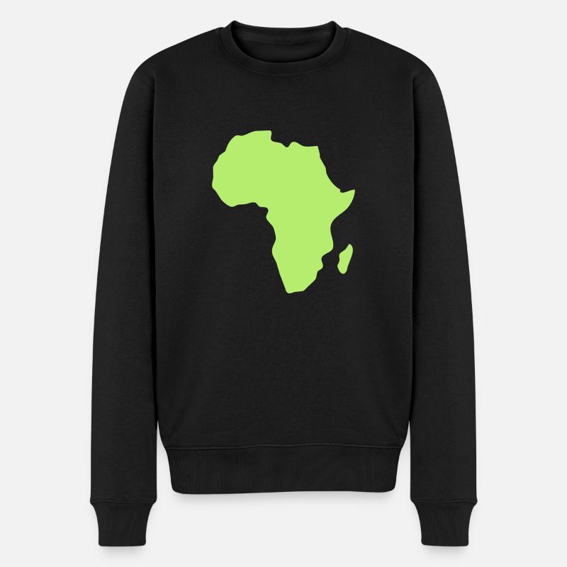 Africa - Männer Premium Bio Pullover - Schwarz