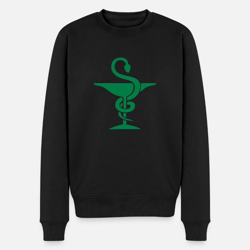 apotheker Tasse Hygieia apotheke - Männer Premium Bio Pullover - Schwarz