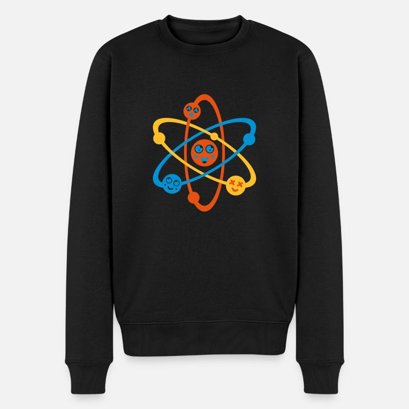 Cute Physics - Männer Premium Bio Pullover - Schwarz