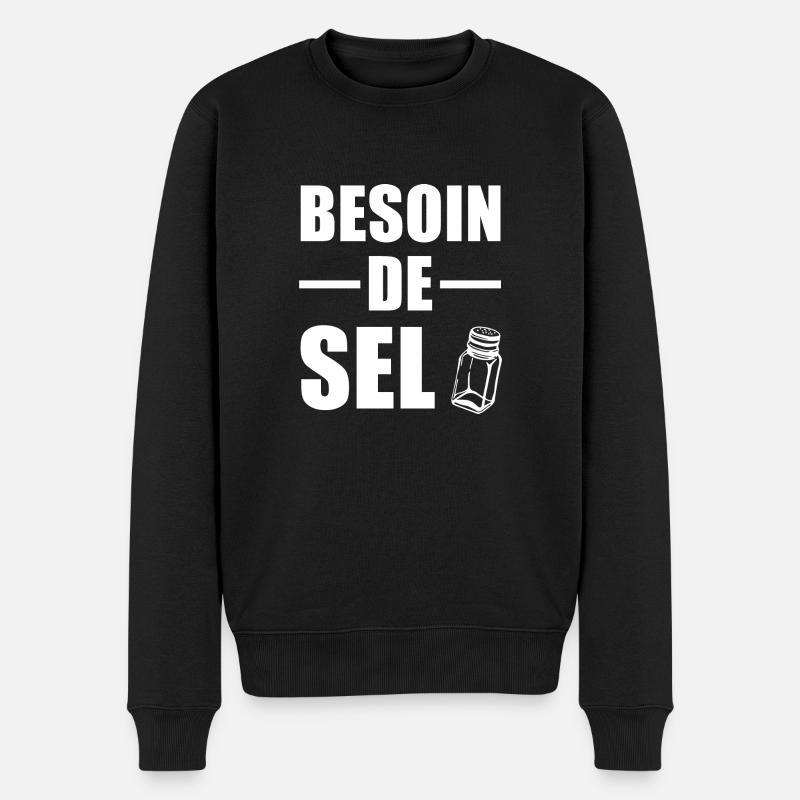 Besoin de Sel - Pull Premium bio Homme - noir