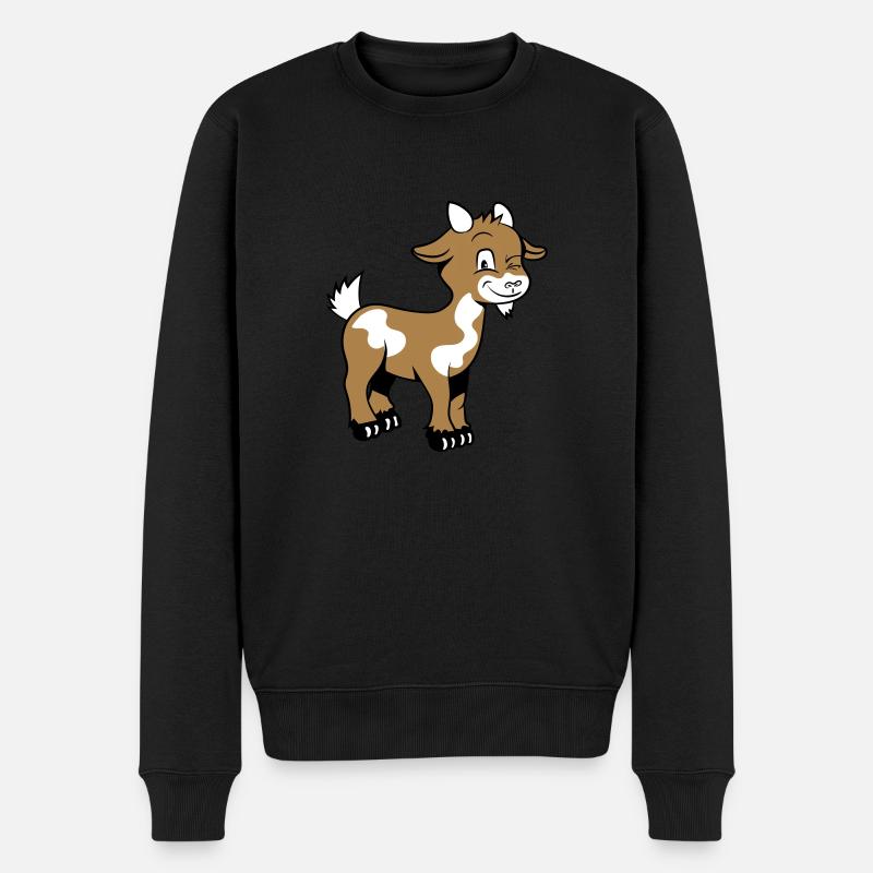 Chèvre gentiment gentille - Pull Premium bio Homme - noir