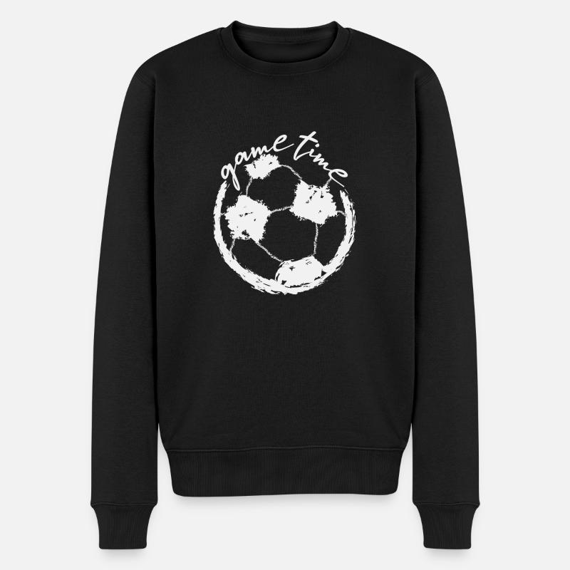 L'heure du match Football - Pull Premium bio Homme - noir