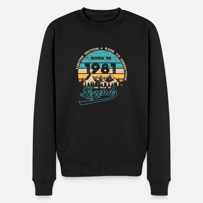 Légendes 1981 - Pull Premium bio Homme - noir