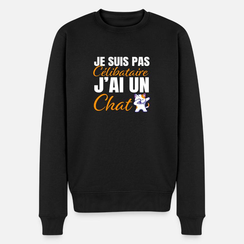 J'ai un chat - Pull Premium bio Homme - noir
