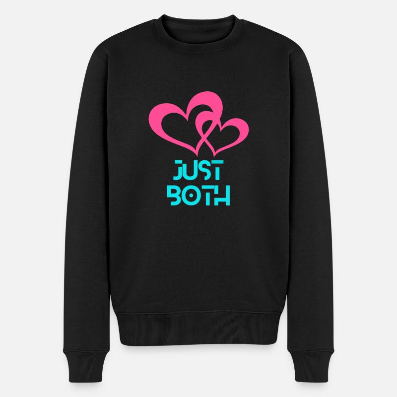 Nur du und ich - Männer Premium Bio Pullover - Schwarz