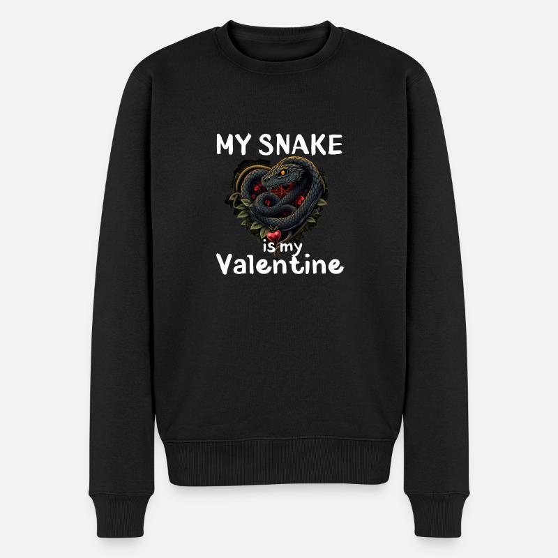 Valentine's Snake - Pull Premium bio Homme - noir