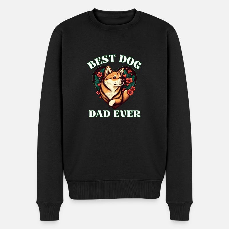 Daddy Dog - Pull Premium bio Homme - noir