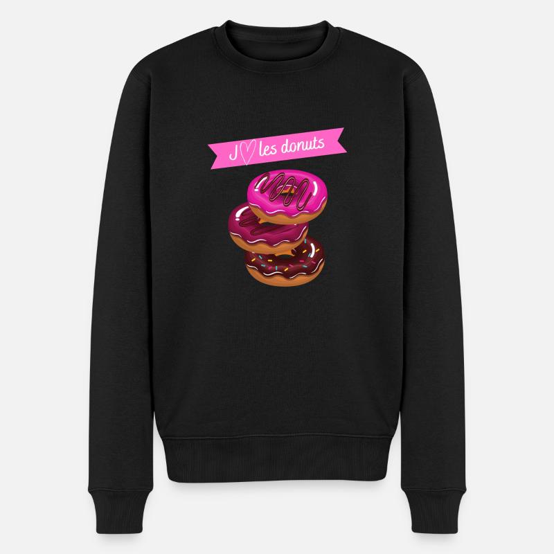 I Love Donuts - Pull Premium bio Homme - noir