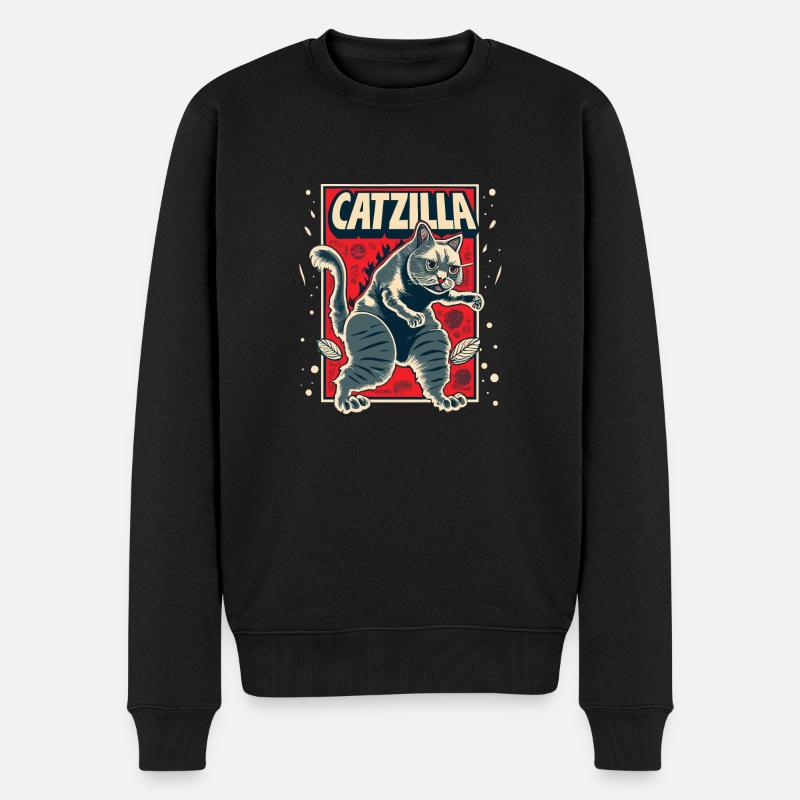 Catzilla - Pull Premium bio Homme - noir