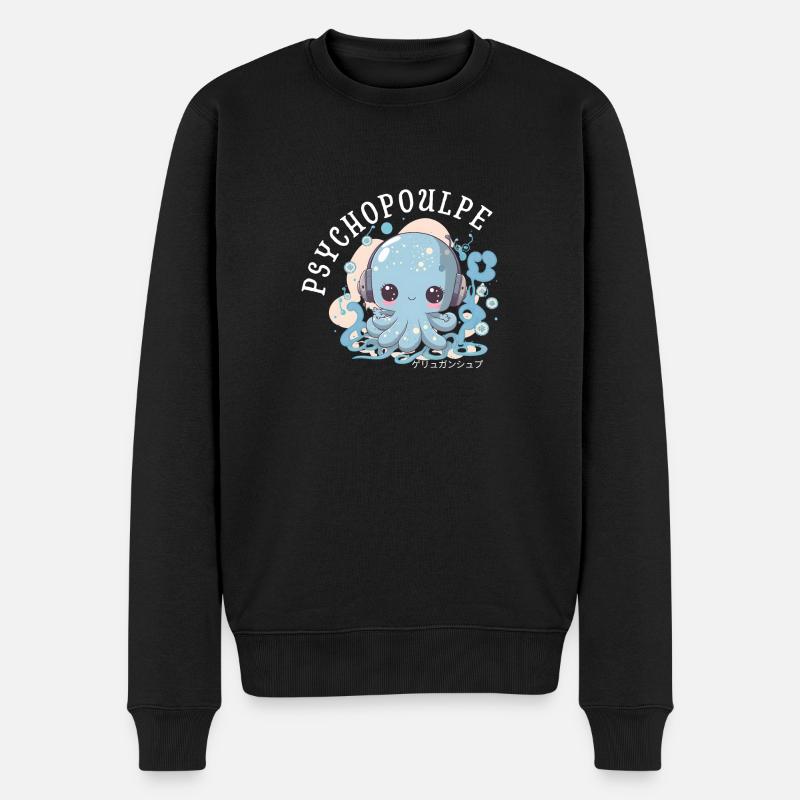 Cephalo-Swag: Unterwasser-Style - Männer Premium Bio Pullover - Schwarz