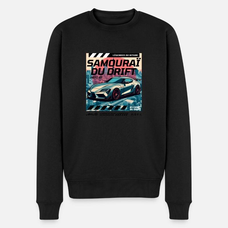 Samourai Drift - Pull Premium bio Homme - noir
