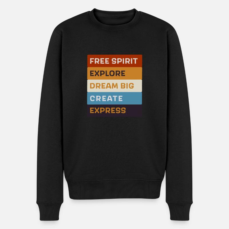 libre - Pull Premium bio Homme - noir