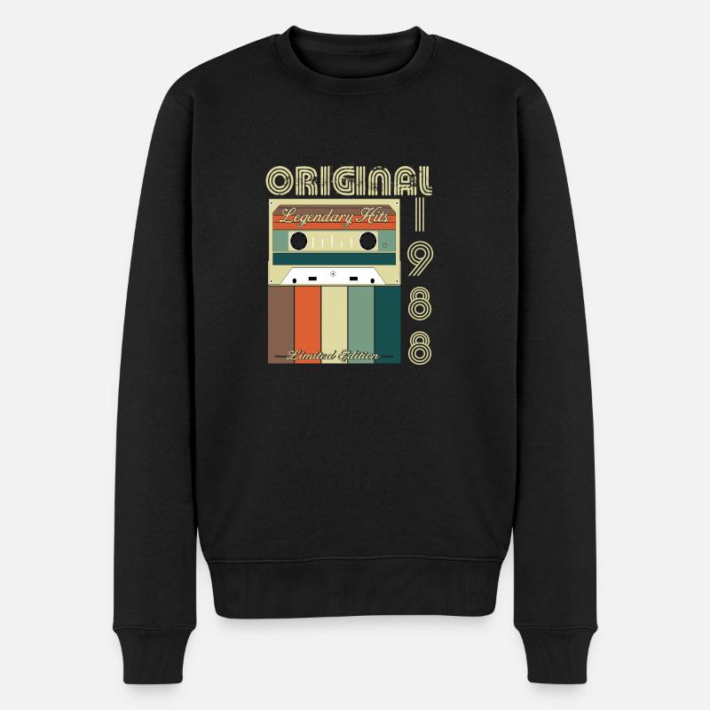 Anniversaire légendaire de 1988 - Pull Premium bio Homme - noir