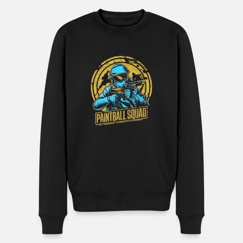 Équipe de paintball - Pull Premium bio Homme - noir