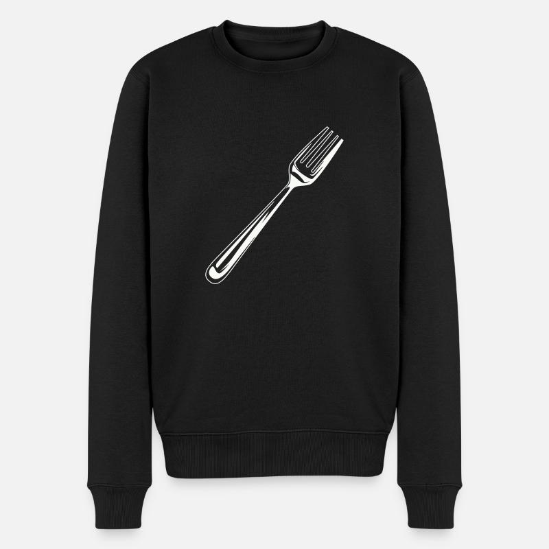 Fourchette Couverts Icon - Pull Premium bio Homme - noir