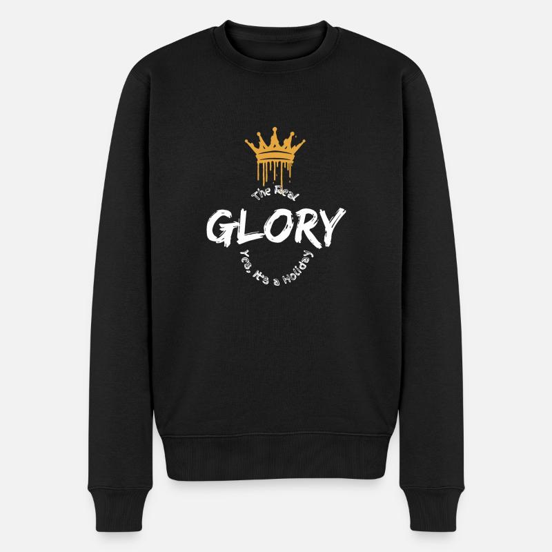 The Real Glory - Men's Premium Organic Jumper - black