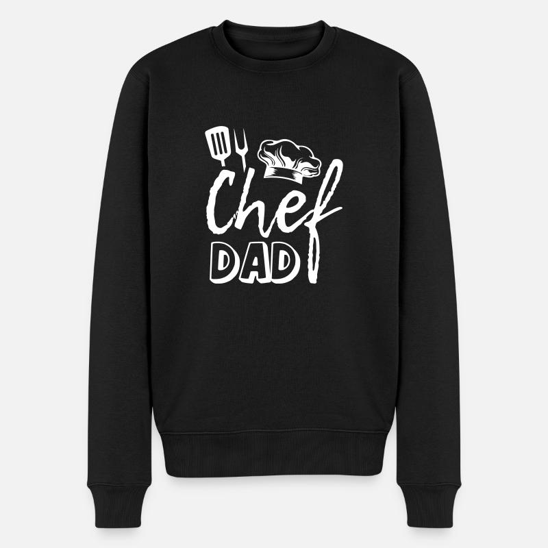 Papa chef - Pull Premium bio Homme - noir