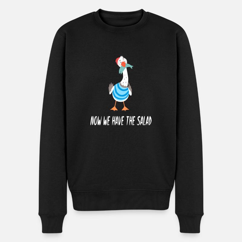 Maintenant, nous avons la salade - Pull Premium bio Homme - noir