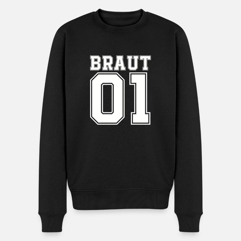Bride 01 - Men's Premium Organic Jumper - black
