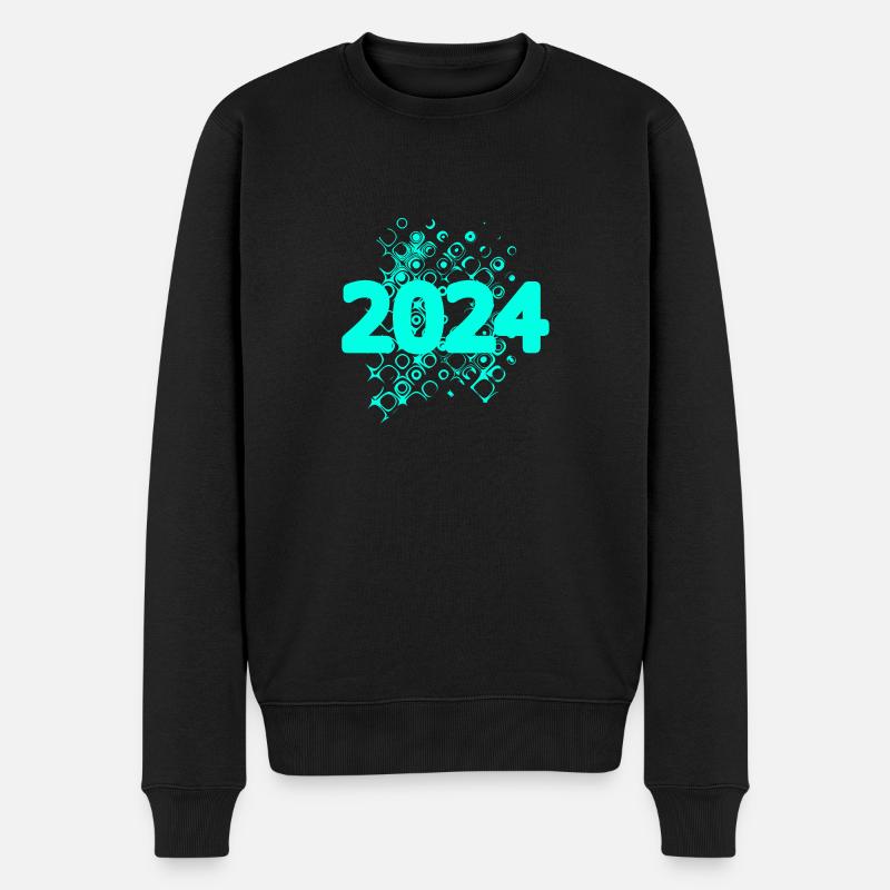 2024 - Männer Premium Bio Pullover - Schwarz