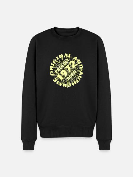 1972 1972 - Men's Premium Organic Jumper - black