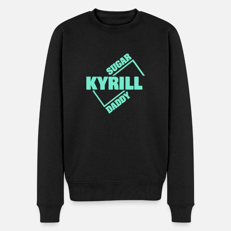 Kyrill en sugar daddy - Pull Premium bio Homme - noir