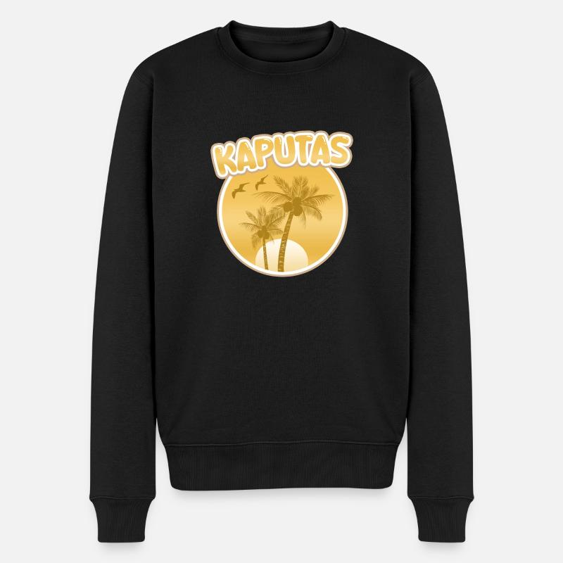 Kaputas comme jour férié - Pull Premium bio Homme - noir