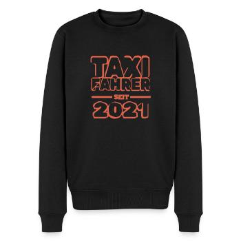Taxi 2021 - Männer Premium Bio Pullover - Schwarz - Vorne - Nico (187cm)