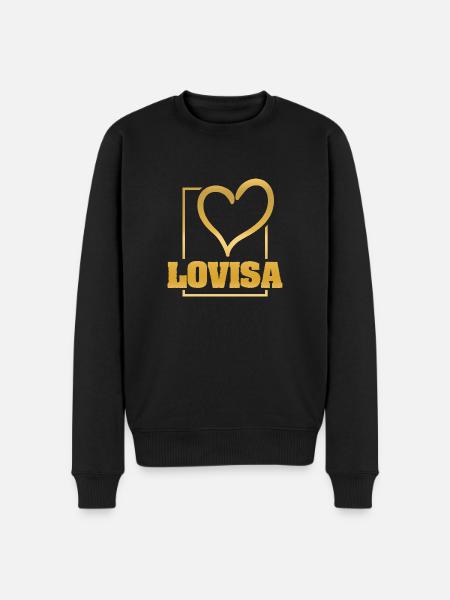 Gift for Lovisa - Men's Premium Organic Jumper - black