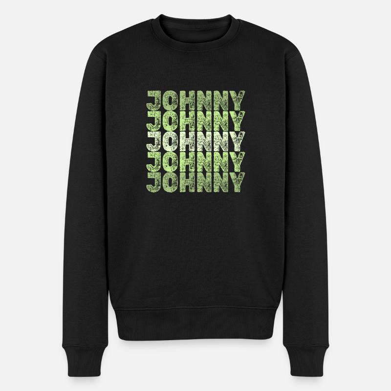 Johnny Johnny - Männer Premium Bio Pullover - Schwarz