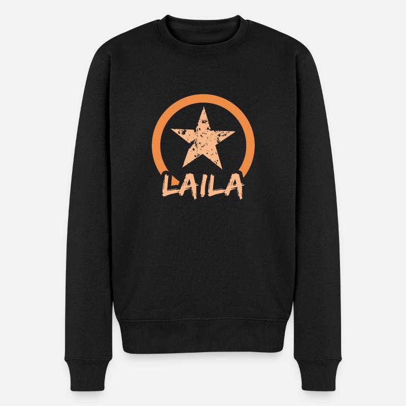 Prénom Laila - Pull Premium bio Homme - noir