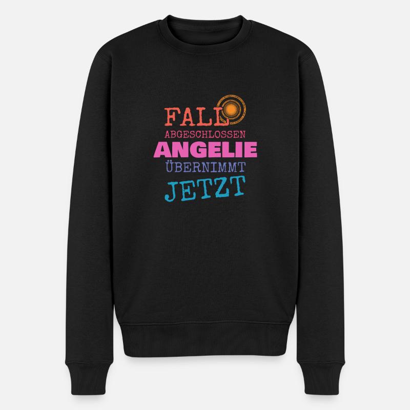 Prénom Angelie - Pull Premium bio Homme - noir