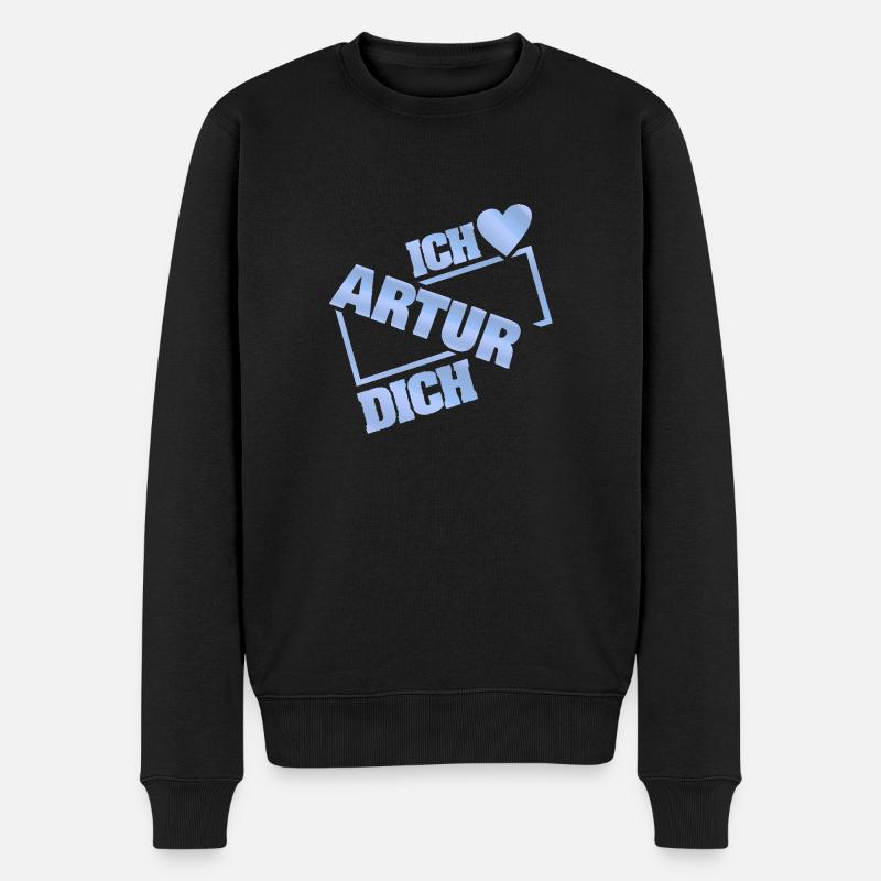 Artur en couple - Pull Premium bio Homme - noir