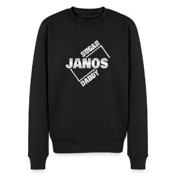 Sugardaddy Janos - Männer Premium Bio Pullover - Schwarz - Vorne - Nico (187cm)