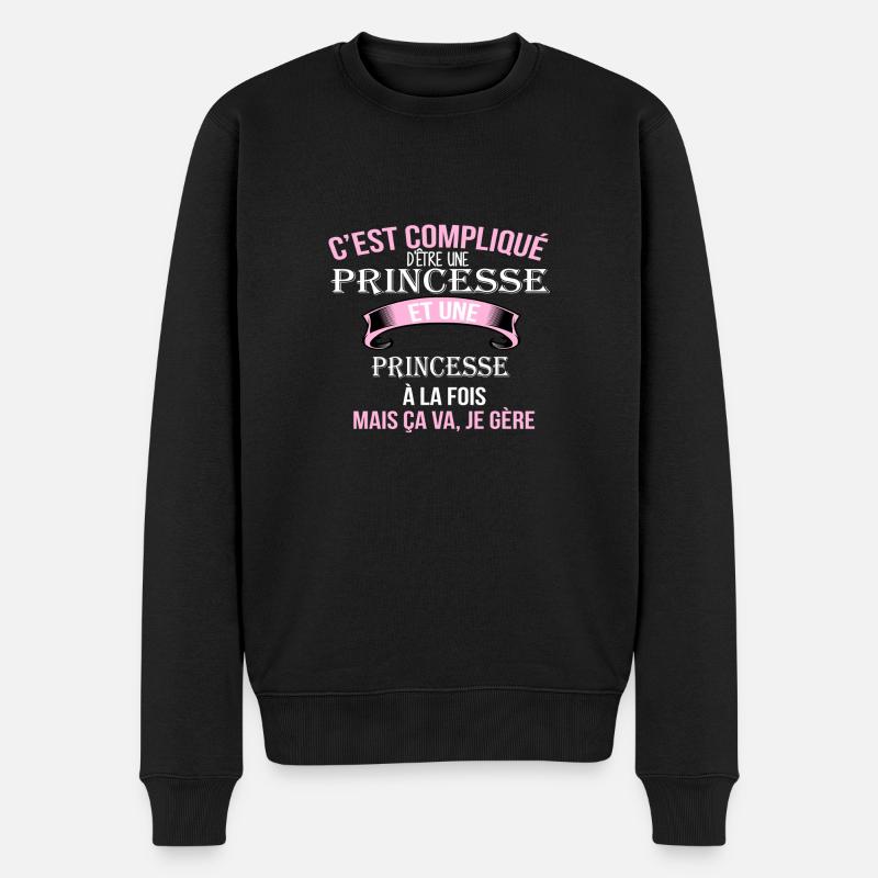 princesse - Pull Premium bio Homme - noir