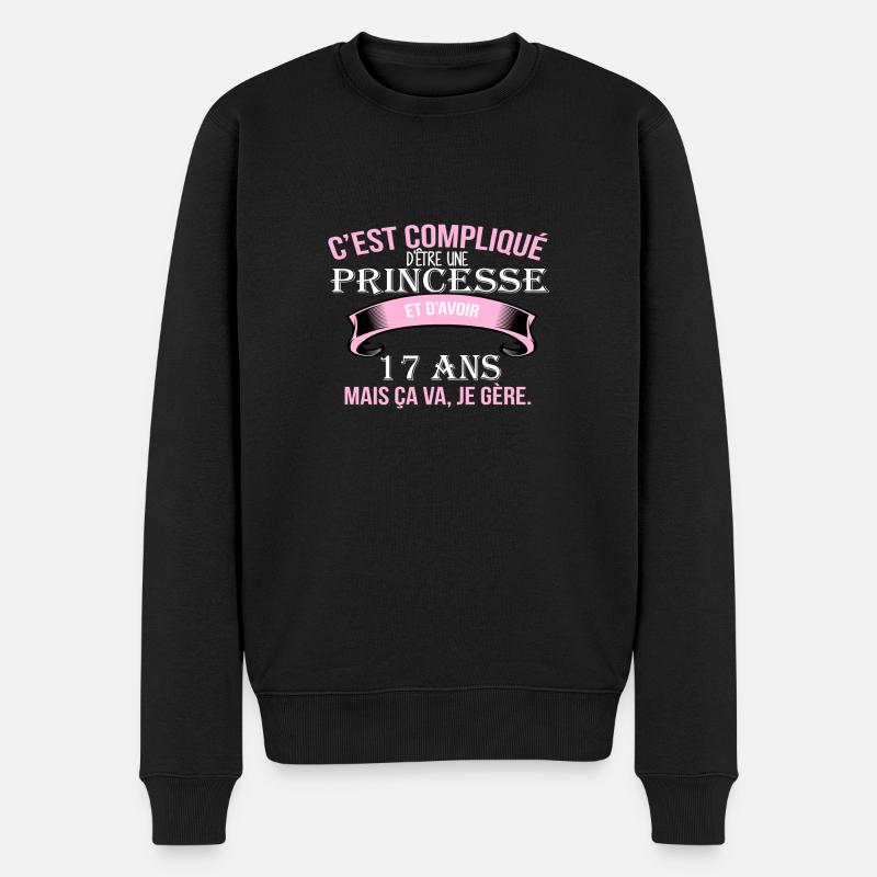 17 Jahre - Männer Premium Bio Pullover - Schwarz