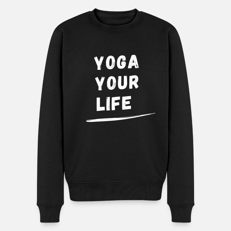 Yoga votre vie - Pull Premium bio Homme - noir