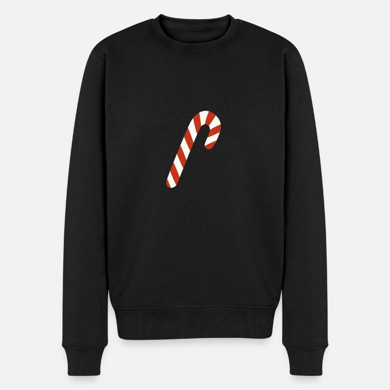 Zuckerstange - Männer Premium Bio Pullover - Schwarz