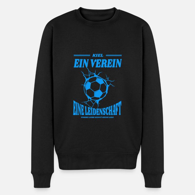Kiel Fußball Spruch Geschenk - Männer Premium Bio Pullover - Schwarz