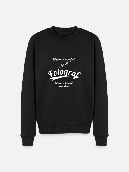 Fotograf - Männer Premium Bio Pullover - Schwarz