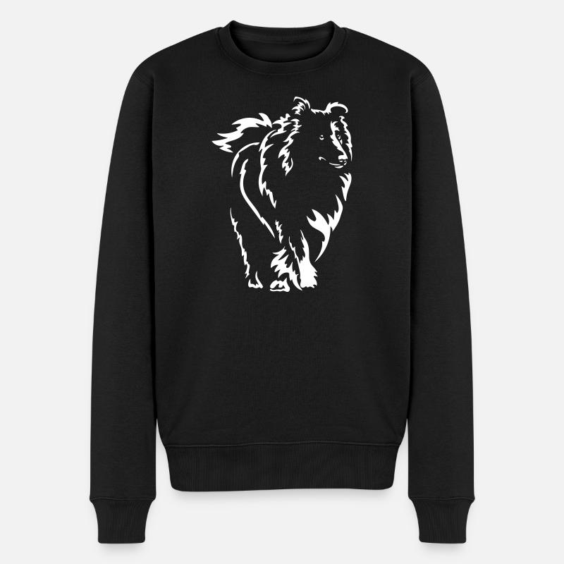 Collie « Édition Noire » - Pull Premium bio Homme - noir