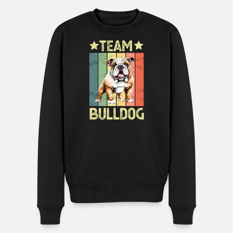 Chien bouledogue anglais - Pull Premium bio Homme - noir