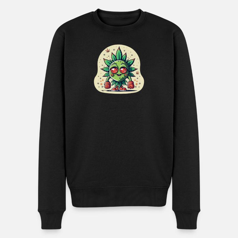 Brokkoli Boy - Männer Premium Bio Pullover - Schwarz
