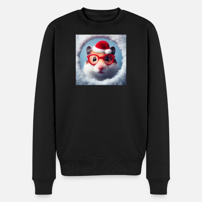 Hamster comme Père Noël - Pull Premium bio Homme - noir