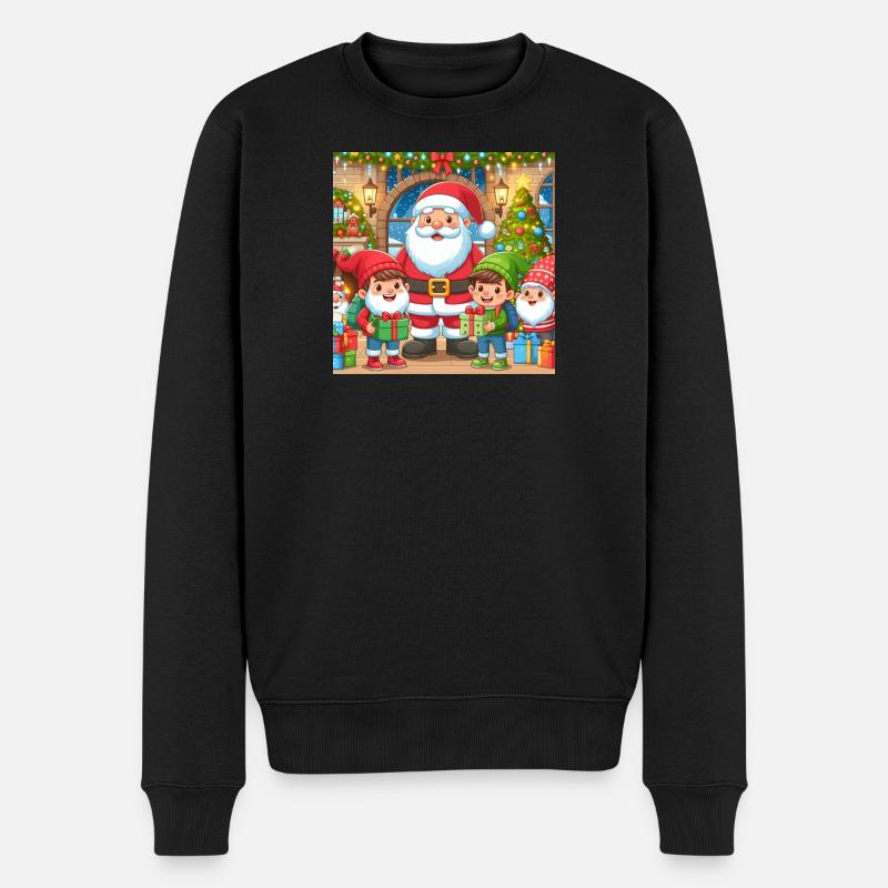 Design de Noël 10 - Pull Premium bio Homme - noir