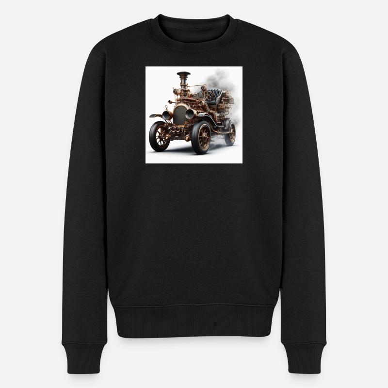 Wagon à vapeur - Pull Premium bio Homme - noir